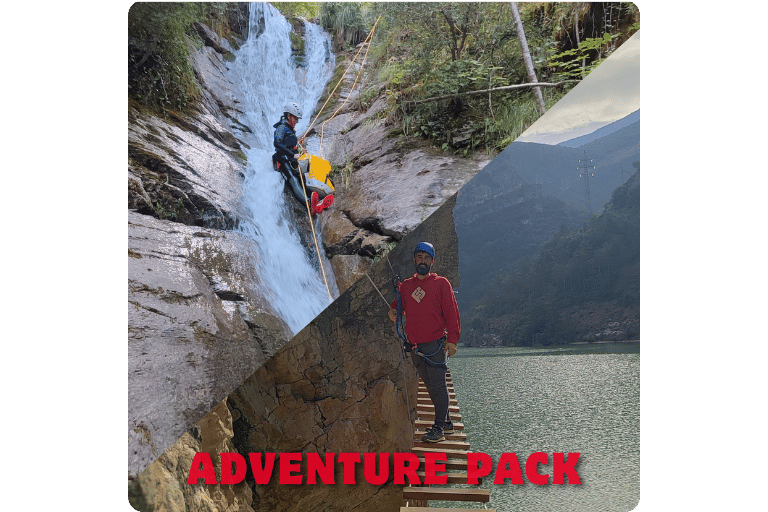 Pack that includes 2 activities at the best price: canyoning and via ferrata