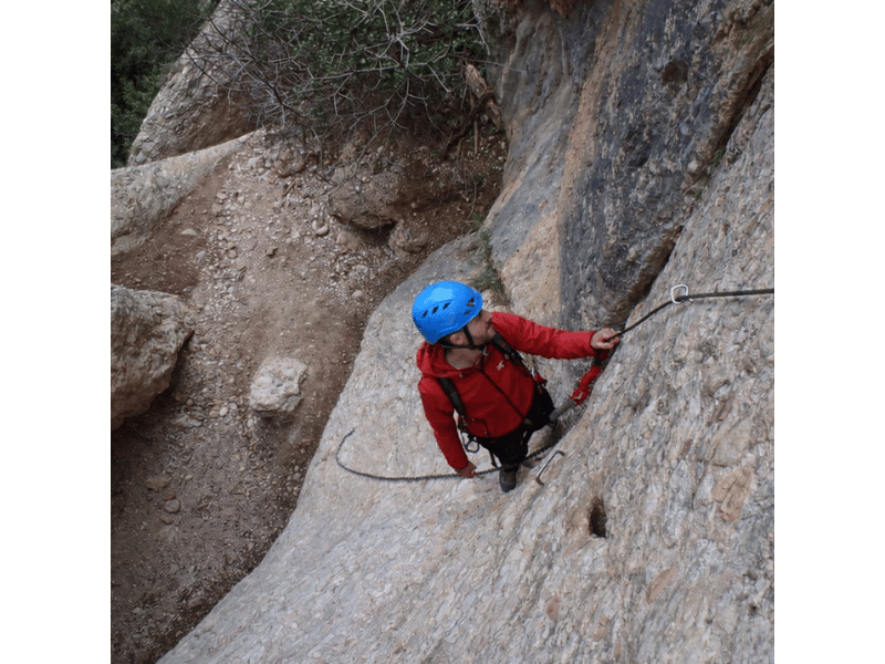Via ferrata amb guía - Canal de les Dames - Montserrat