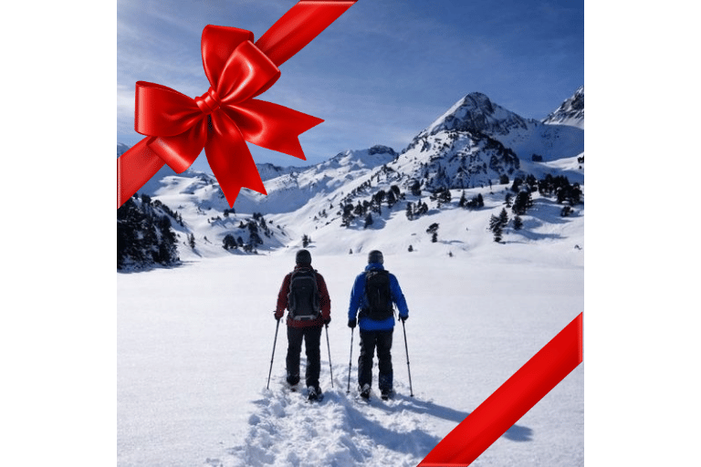 Cheque de regalo de una salida con raquetas de nieve con guía de medio día