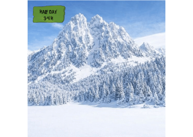 Routes with snowshoes with a guide in the Pyrenees, around the Sant Maurici lake