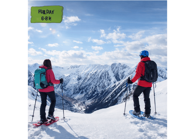 Routes with snowshoes with a guide in the Pyrenees, until the Mascarida Lakes