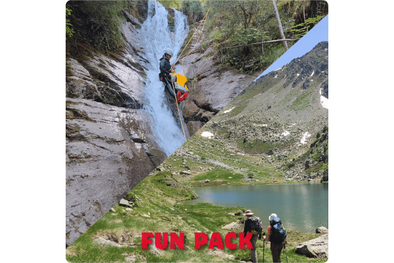 Pack that includes 2 activities at the best price: canyoning and hiking