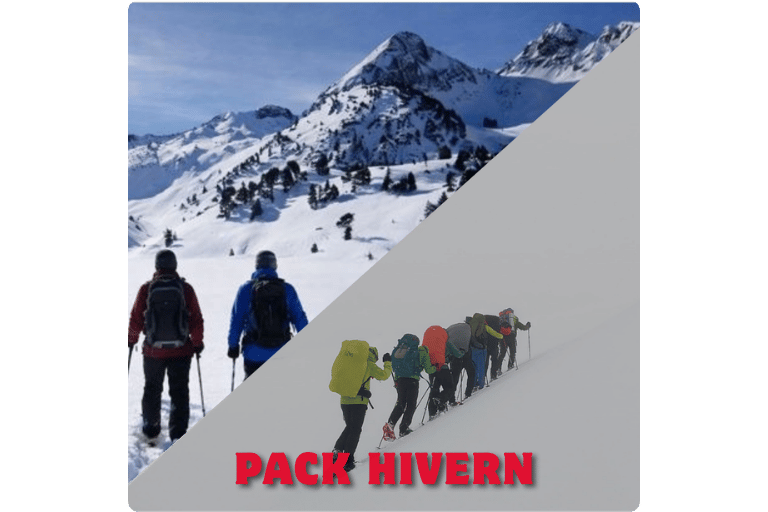 Pack de dues activitats a millor preu: ruta amb raquetes de neu y formació en rescat a la neu