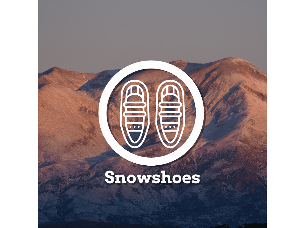 Trekking with snowshoes with a guide in the Pyrenees