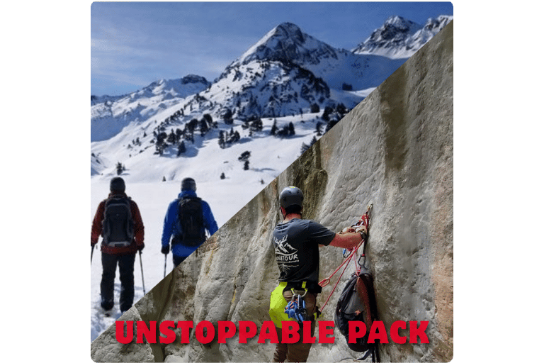Pack that includes 2 activities at the best price: Snowshoeing in the Pyrenees and dry canyon