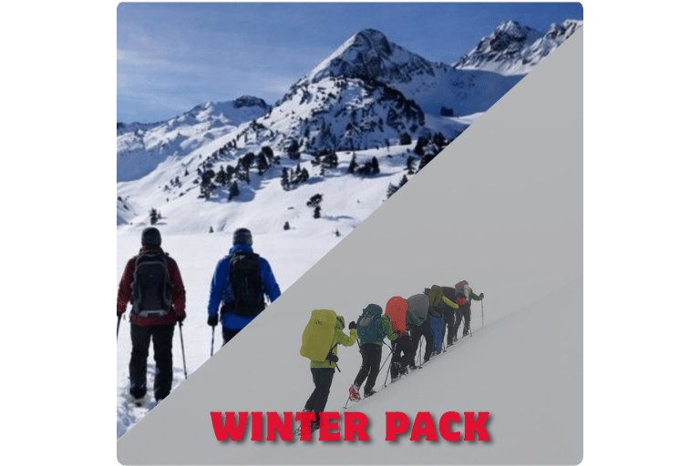 Pack that includes 2 activities at the best price: Snowshoeing in Pyrenees and Avalanche and winter safety workshop